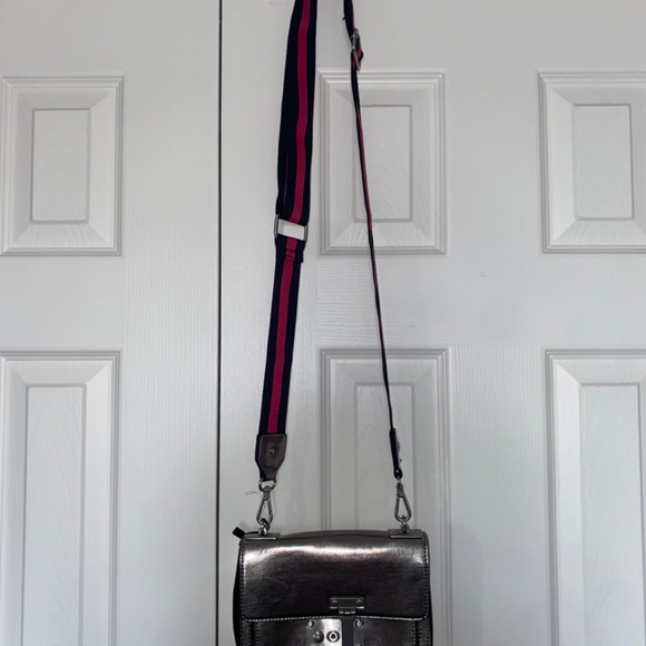 zara silver shoulder strap bag - Picture 3 of 5